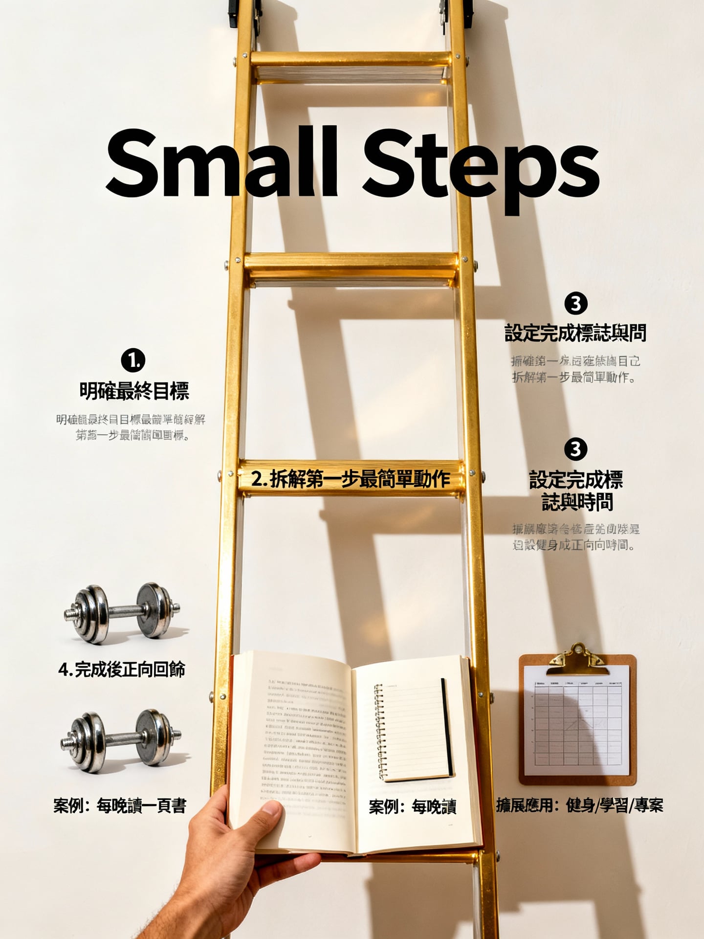 方法三：最小可行行動法——降低啟動門檻，積累動能 - 說明圖片