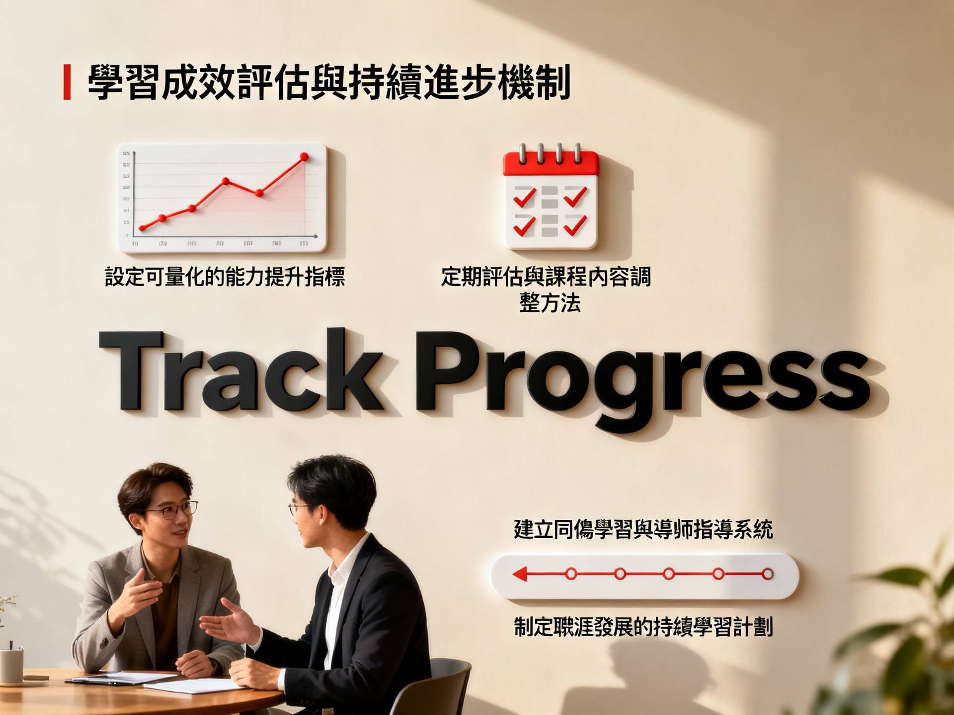 張琦課程實戰解析:三大步驟有效提升你的專業能力與商業思維 4 學習成效評估與持續進步機制 - 說明圖片