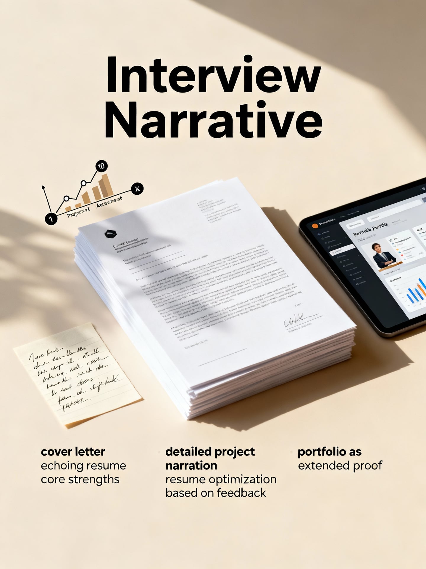 張琦履歷解析:打造專業履歷的三個關鍵步驟與技巧 4 從履歷到面試:建立連貫的個人敘事 - 說明圖片