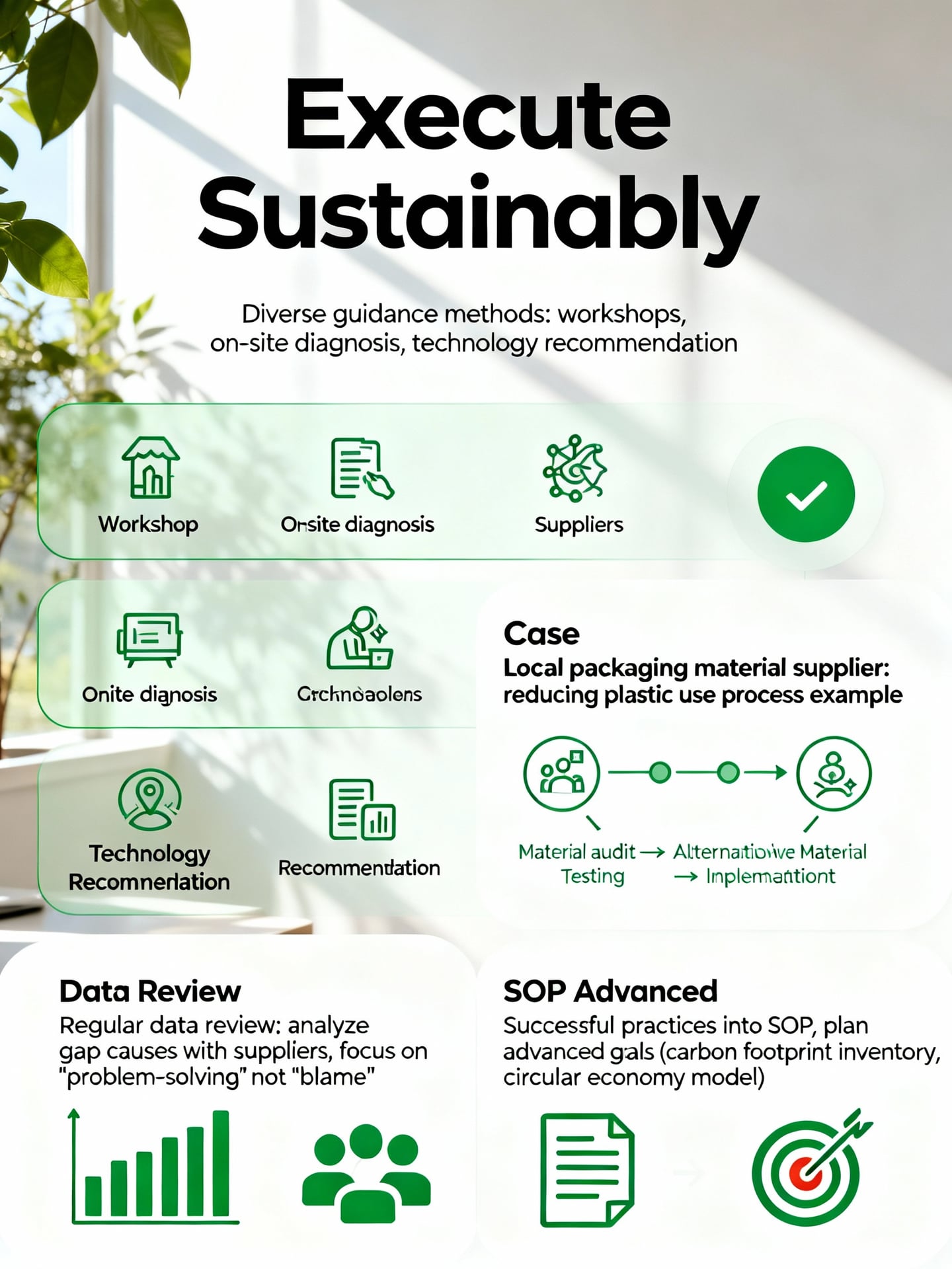 第三步：執行、輔導與持續改善 - 說明圖片