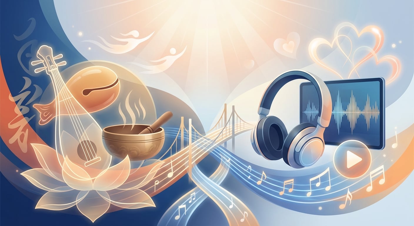 如何在現代生活中運用佛教哀悼音樂來調和傳統與當代的情感表達？