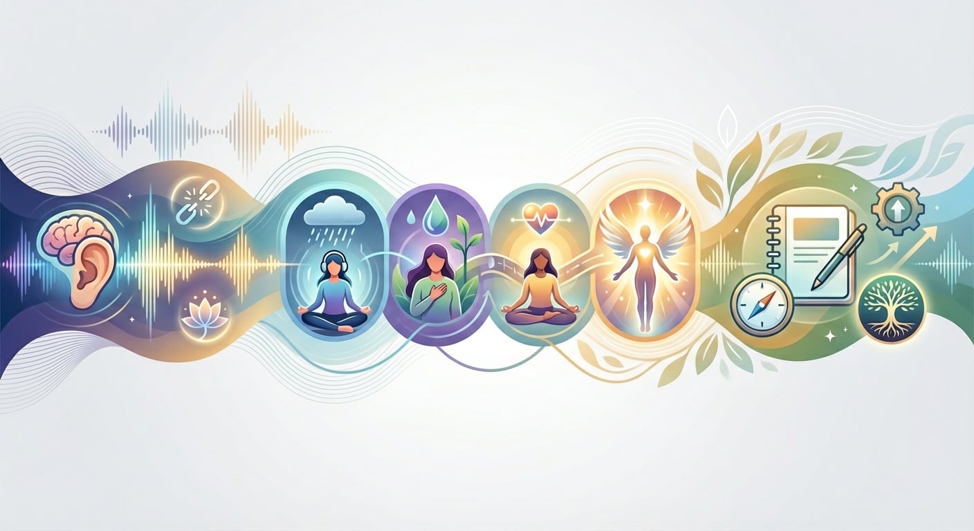 如何透過精選悲傷樂曲，逐步引導情緒釋放與自我療癒的實踐方法