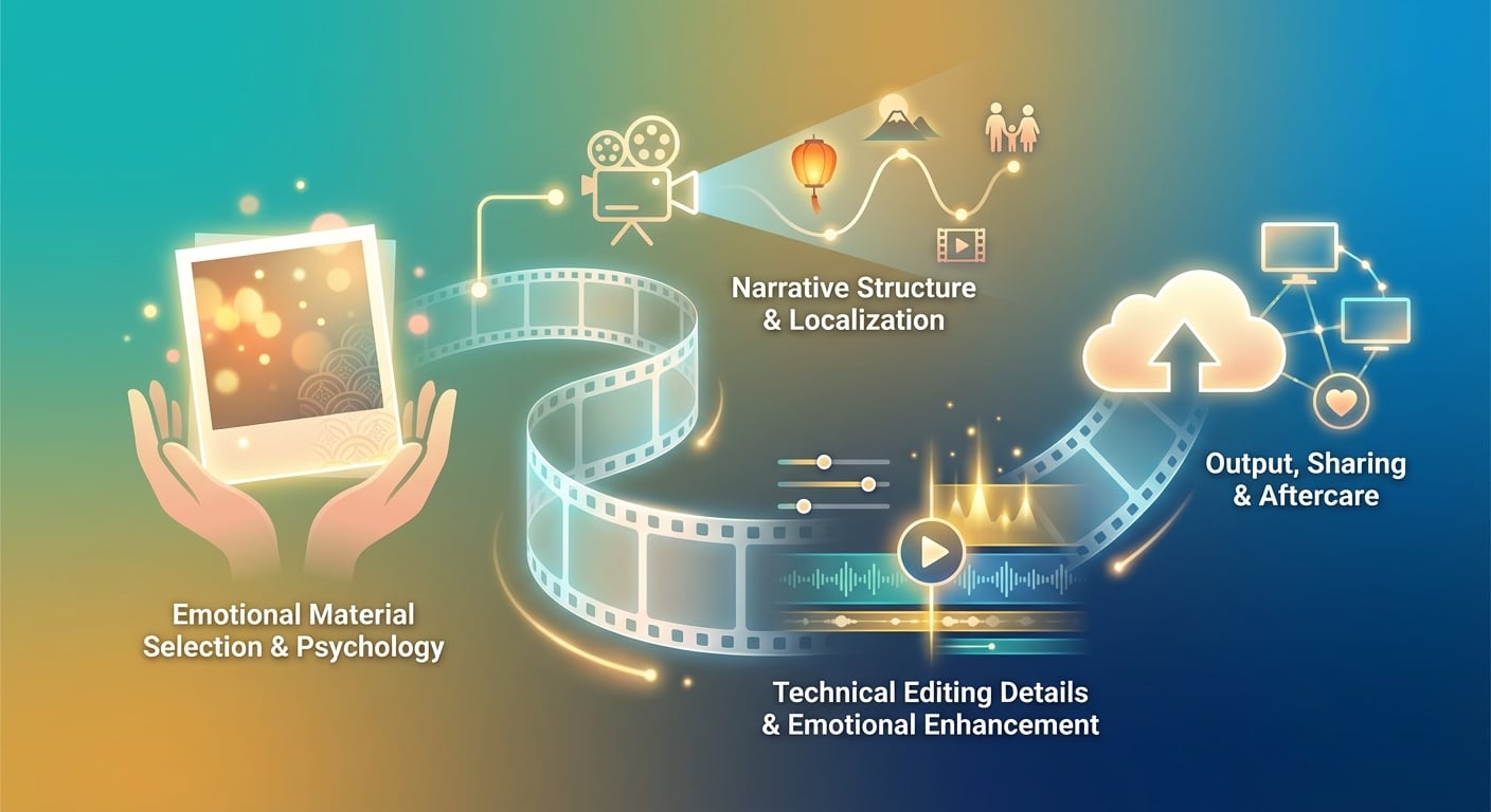追思影片製作的5個技術細節：從素材選擇到後期剪輯的專業指南