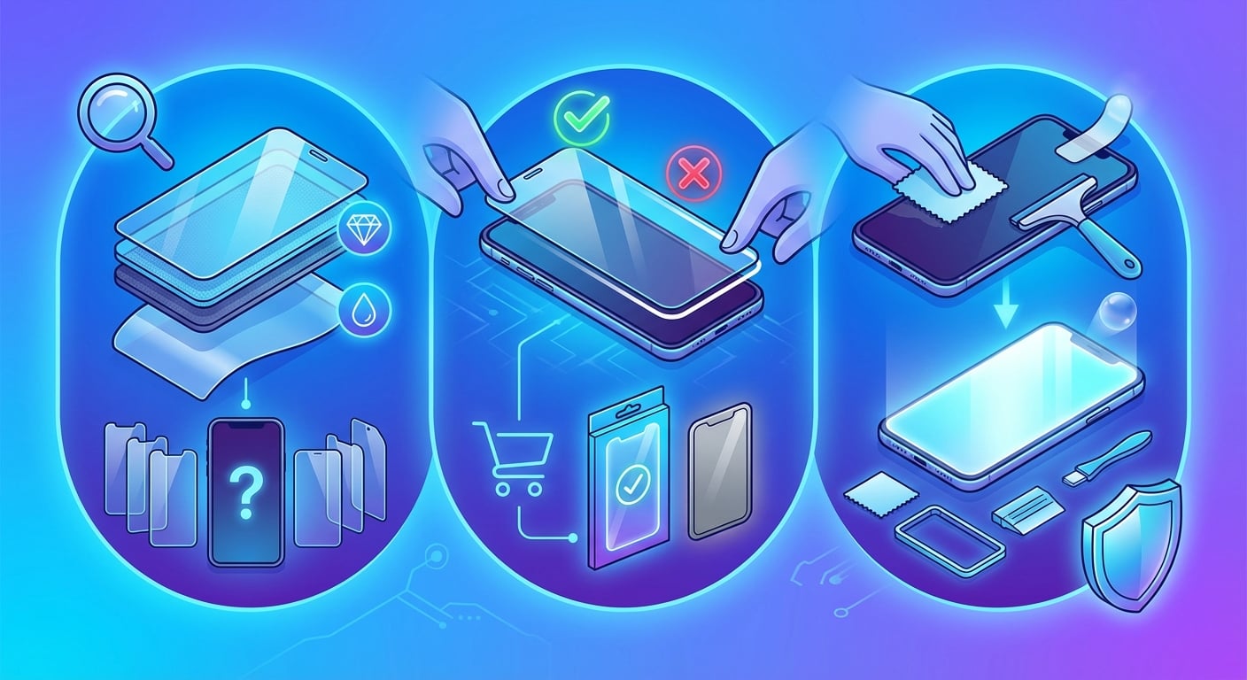 如何挑選完美貼合的螢幕保護貼?從選購到安裝的實用技巧分享