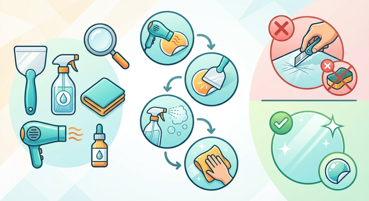 如何徹底清除頑固殘膠？實用技巧與常見錯誤解析