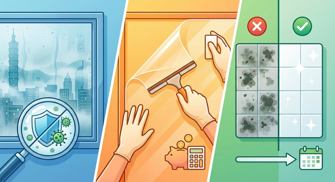 台灣潮濕氣候下,防霉抗菌膜DIY安裝成本與實測效果全解析