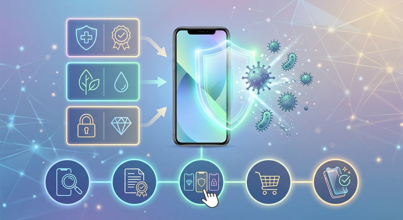 如何選擇適合您手機的抗菌保護貼?實際案例比較與選購步驟