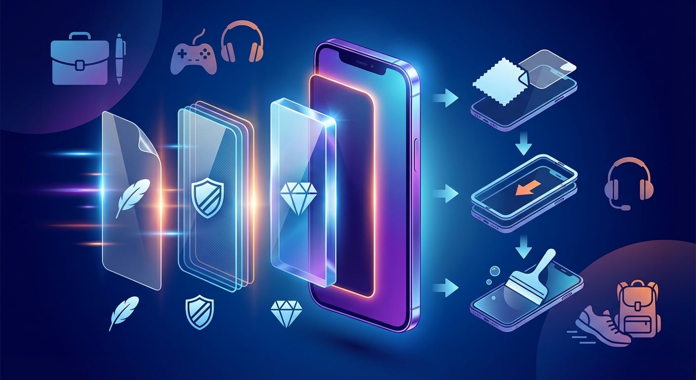 如何為你的旗艦手機選擇最合適的保護貼？從材質到安裝的實用建議