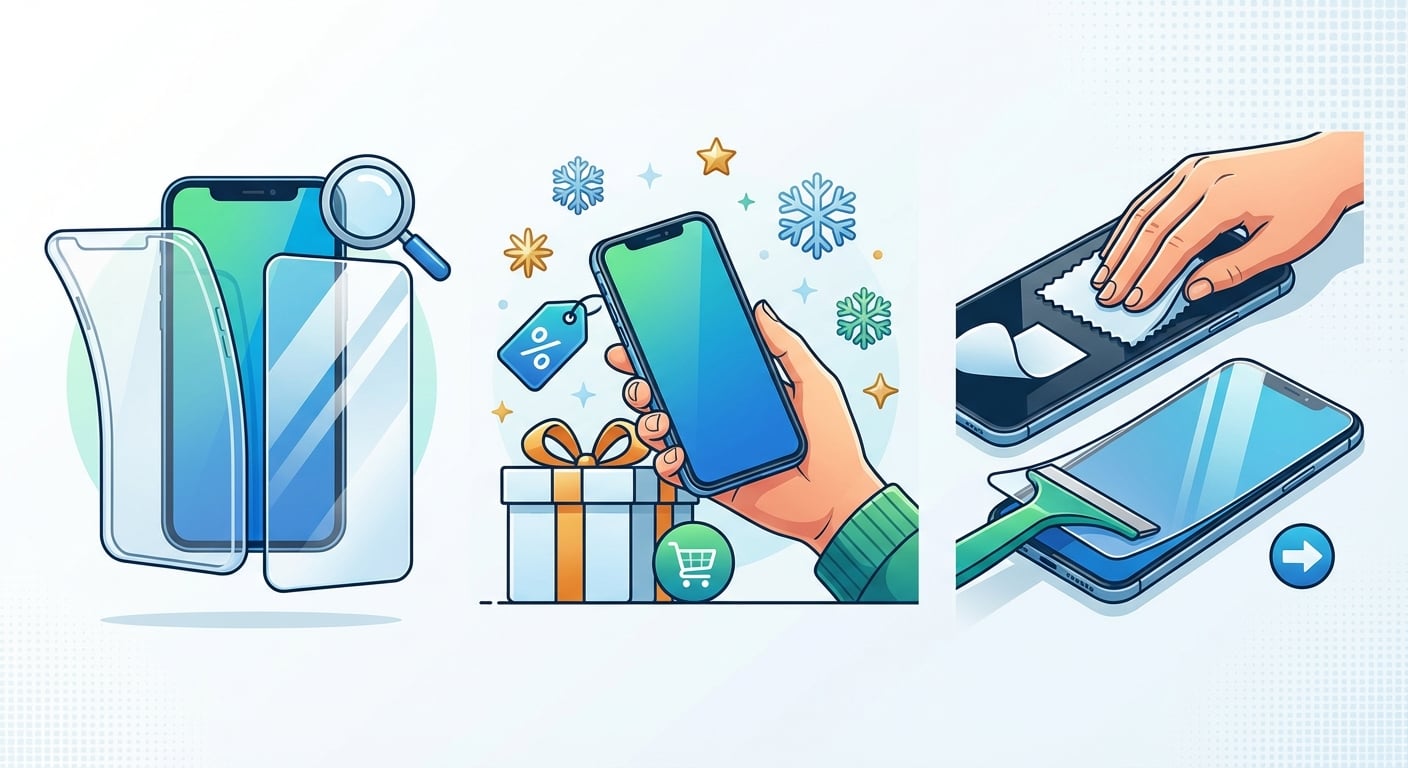 如何挑選年終優惠中的手機保護貼？從材質到貼膜步驟的實用指南