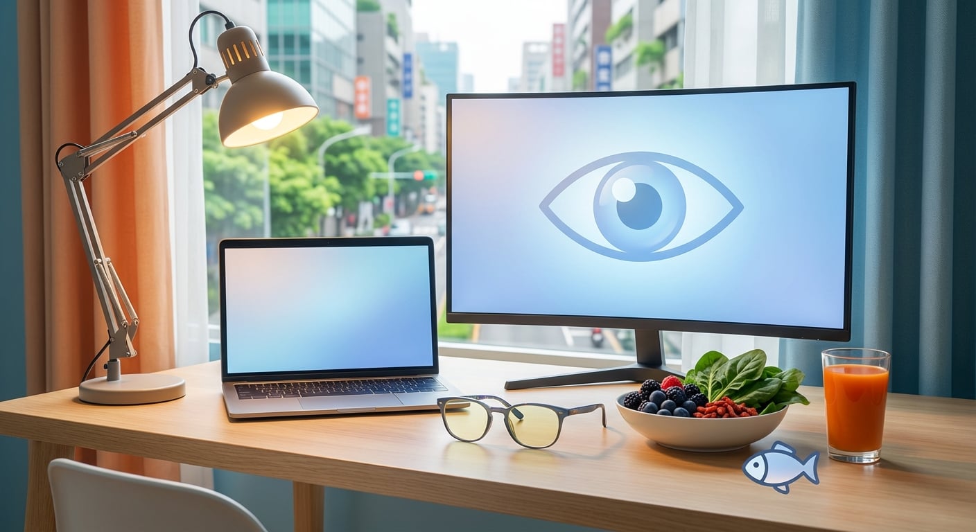 給長時間使用螢幕的學生:從飲食到設備調整的護眼實用指南