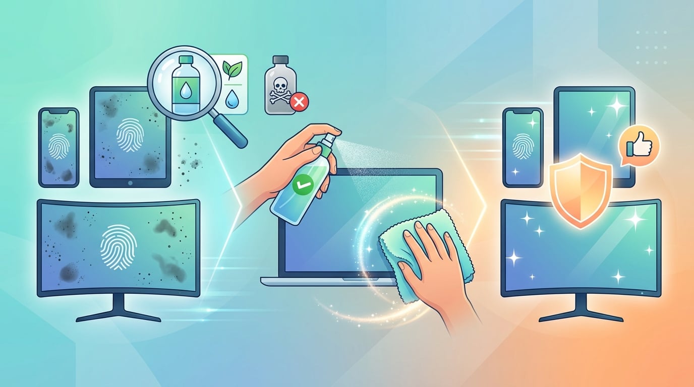 如何選擇適合你螢幕的清潔噴霧？從材質到使用情境的實用建議