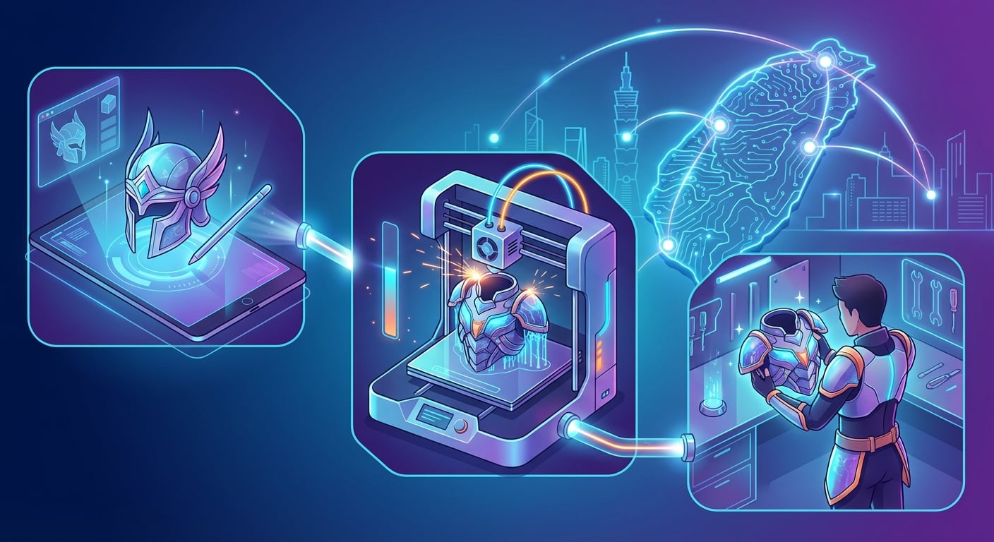 台灣哪裡可以找到3D列印角色扮演服服務？