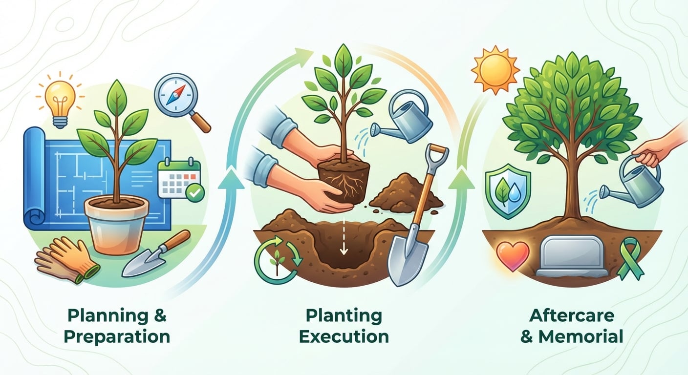 紀念樹種植的三大實用步驟解析