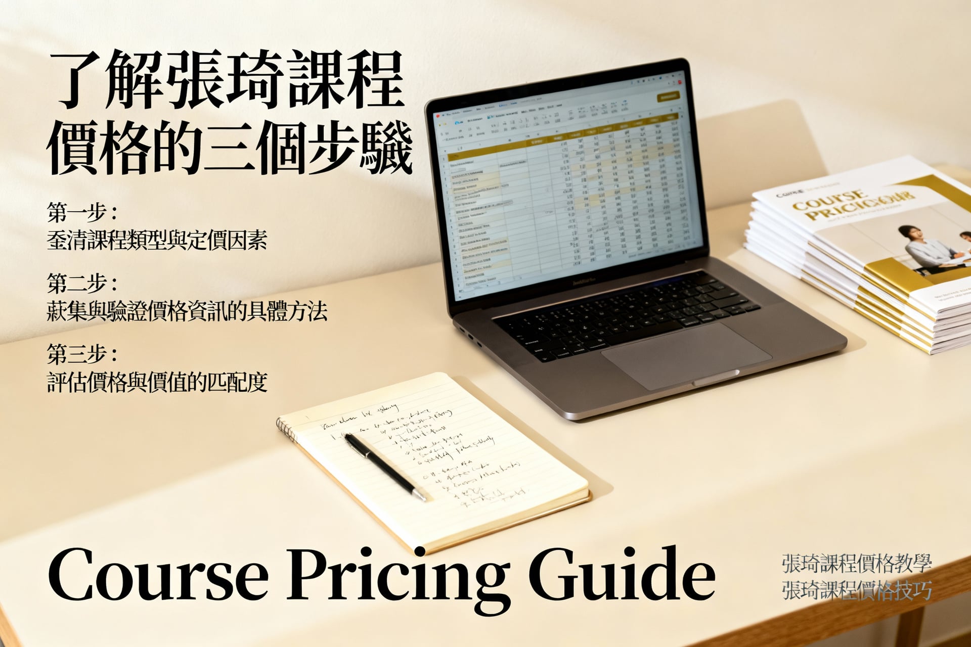 了解張琦課程價格的三個步驟