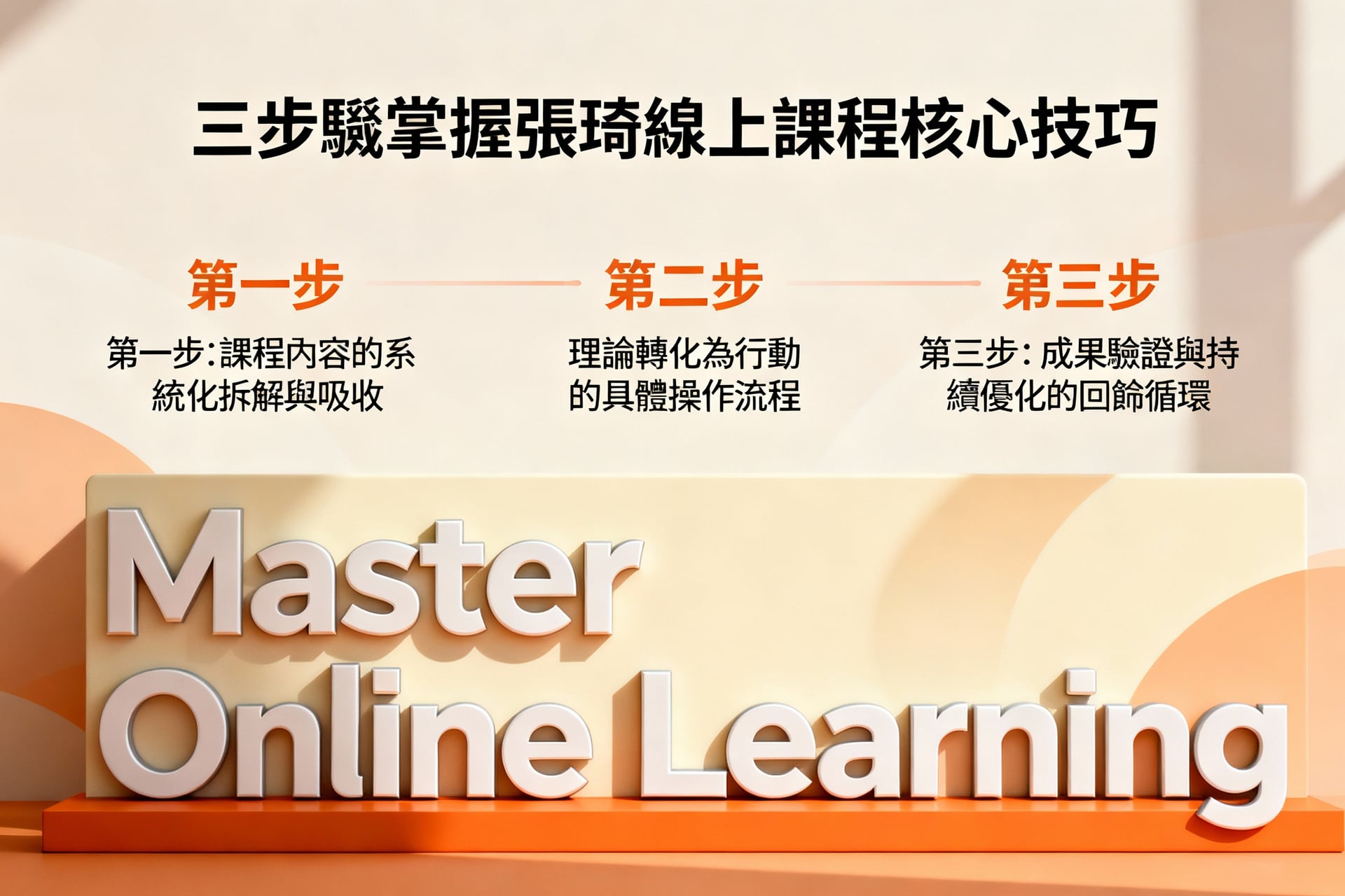 三步驟掌握張琦線上課程核心技巧