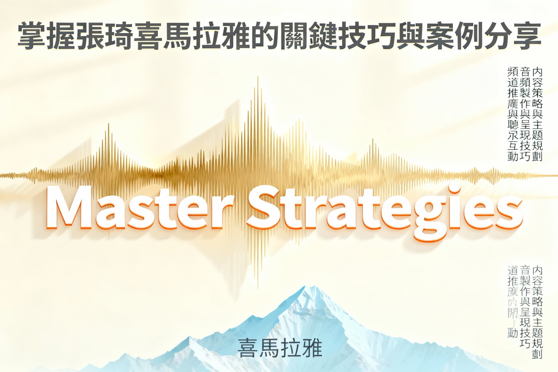 掌握張琦喜馬拉雅的關鍵技巧與案例分享