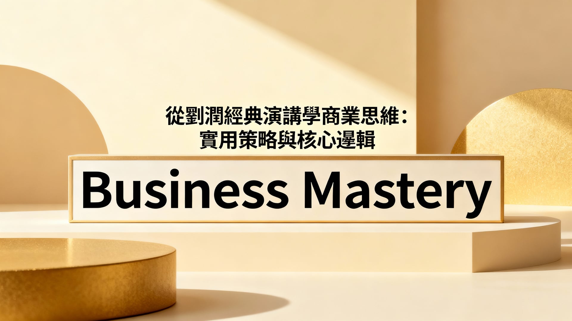 從劉潤經典演講學商業思維：實用策略與核心邏輯