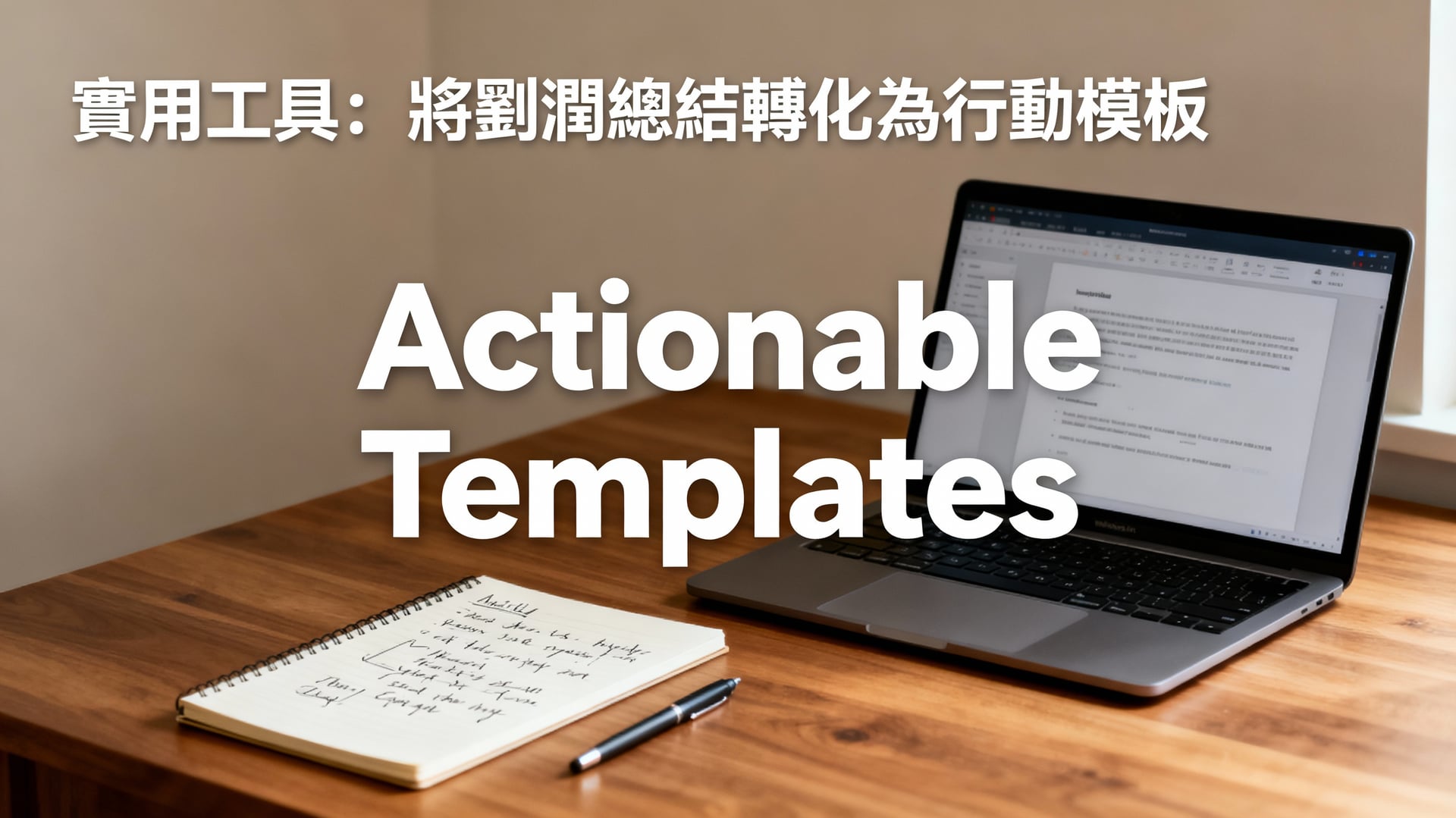實用工具：將劉潤總結轉化為行動模板